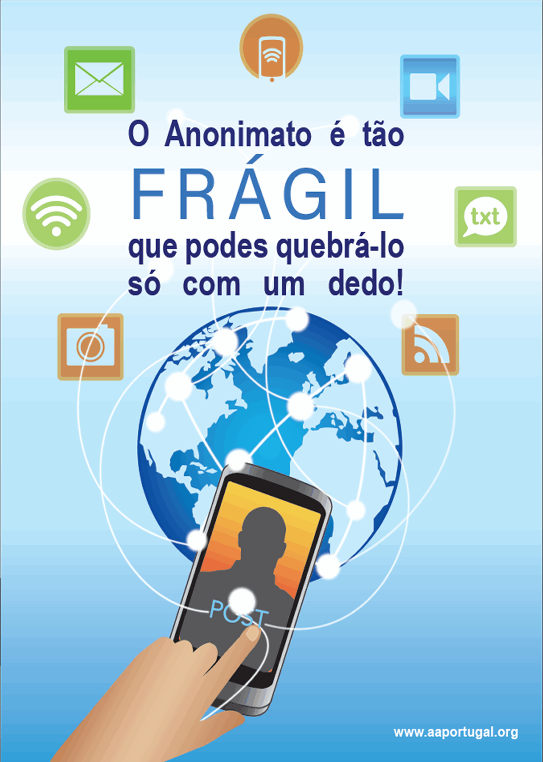 Cartaz - Anonimato (formato A3)