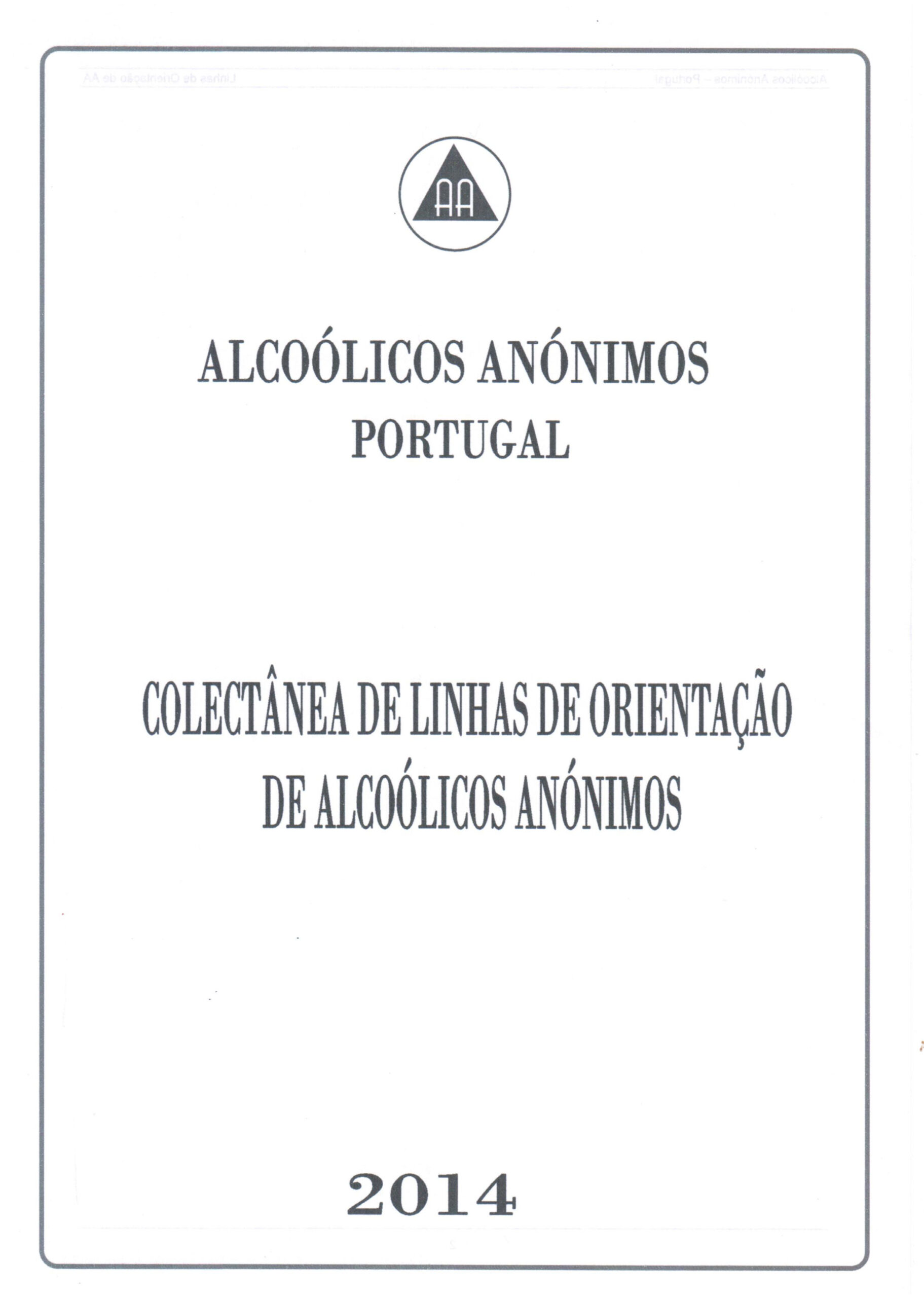 Colectânea de Linhas de Orientação - 2014